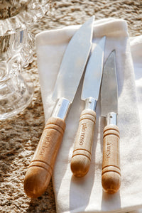 Couteaux de cuisine traditionnels portugais en bois