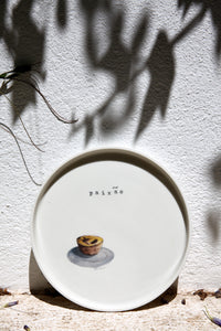 Paixão - assiette en porcelaine Edition Limitée. Luz Éditions x Studio K