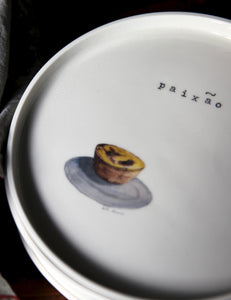 Paixão - assiette en porcelaine Edition Limitée. Luz Éditions x Studio K