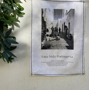 Uma Vida Portuguesa Tenture murale/ linge de cuisine - texte en portugais