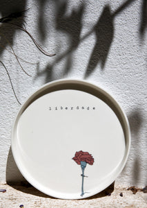 Liberdade - assiette en porcelaine Ed. Limitée. Luz Editions x Studio K