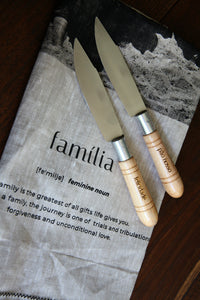 Traditional Portuguese wooden kitchen knives
