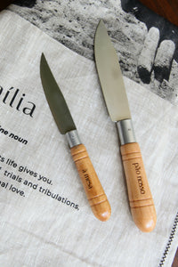 Traditional Portuguese wooden kitchen knives